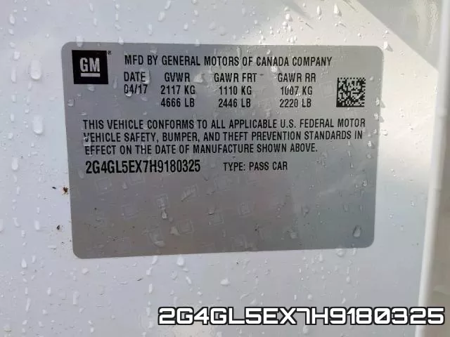 2G4GL5EX7H9180325 фото 2