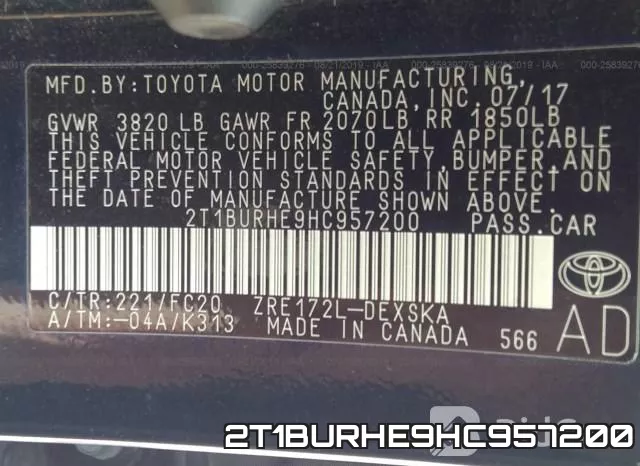 2T1BURHE9HC957200 фото 10