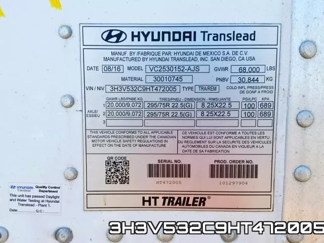 3H3V532C9HT472005 фото 2