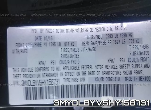 3MYDLBYV5HY158731 фото 10