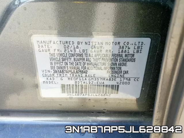 3N1AB7AP5JL628842 фото 2