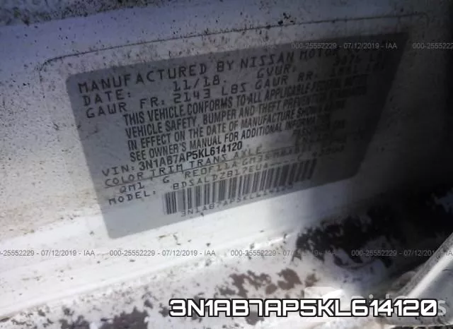 3N1AB7AP5KL614120 фото 9