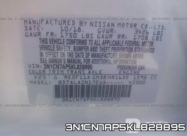 3N1CN7AP5KL828895 фото 10