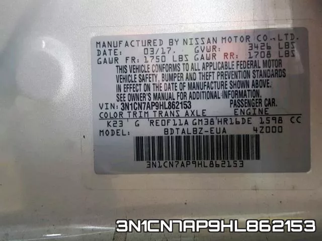 3N1CN7AP9HL862153 фото 2