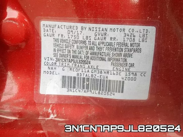 3N1CN7AP9JL820524 фото 2