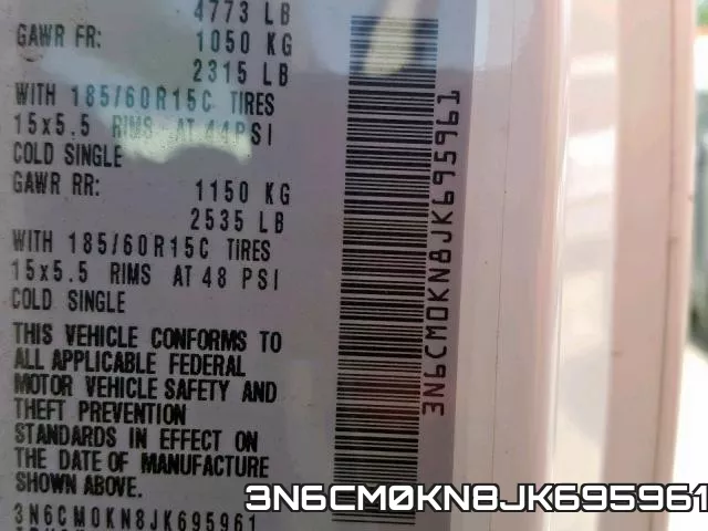 3N6CM0KN8JK695961 фото 2