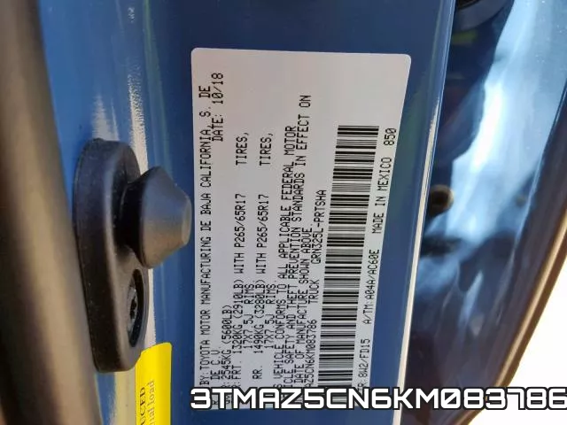 3TMAZ5CN6KM083786 фото 2