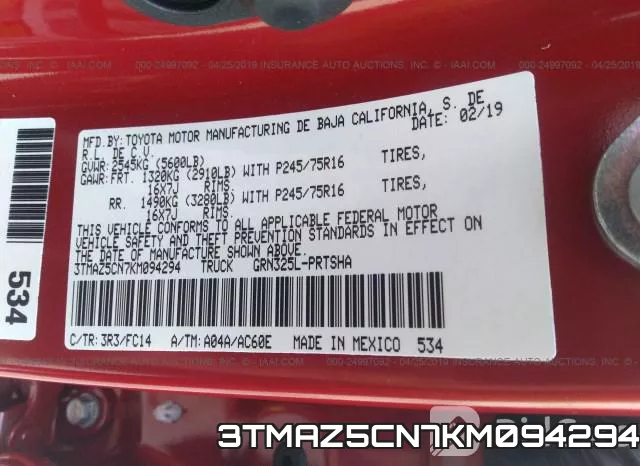 3TMAZ5CN7KM094294 фото 10