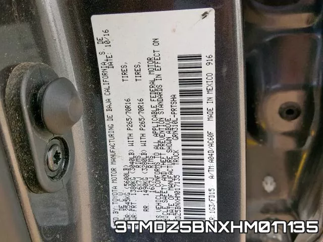 3TMDZ5BNXHM017135 фото 2