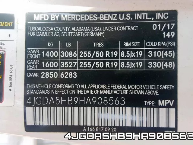 4JGDA5HB9HA908563 фото 2