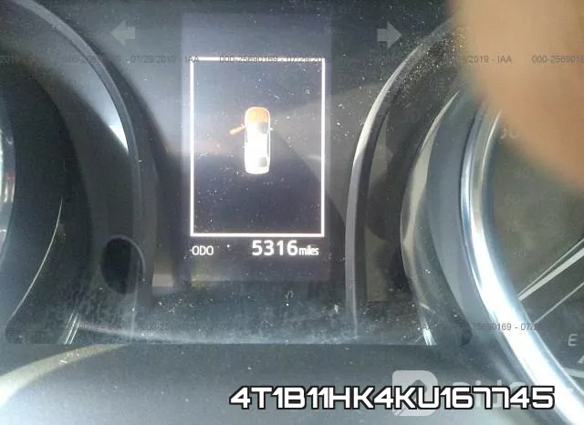 4T1B11HK4KU167745 фото 8