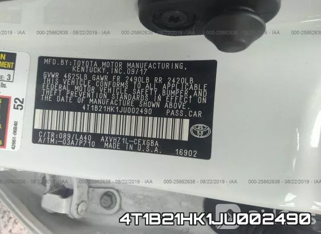 4T1B21HK1JU002490 фото 10