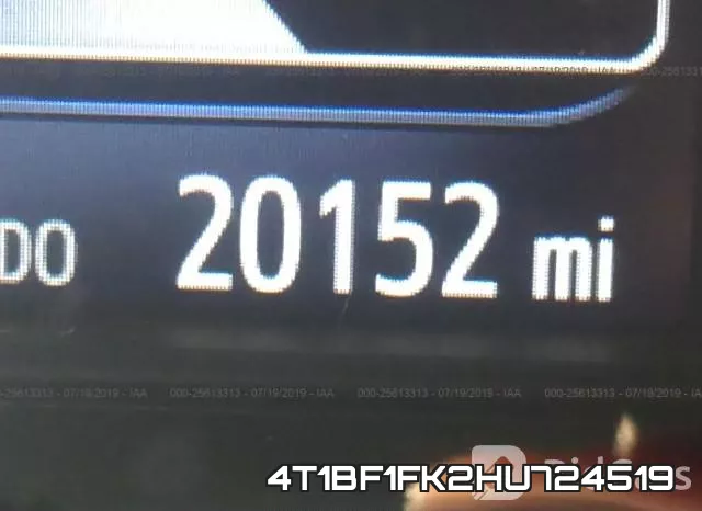 4T1BF1FK2HU724519 фото 8