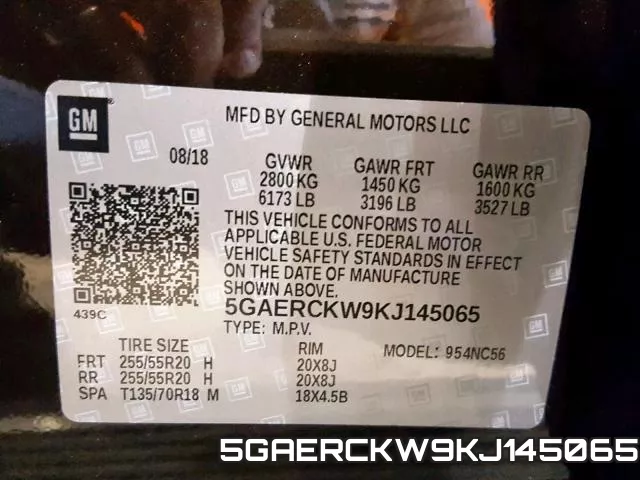5GAERCKW9KJ145065 фото 2