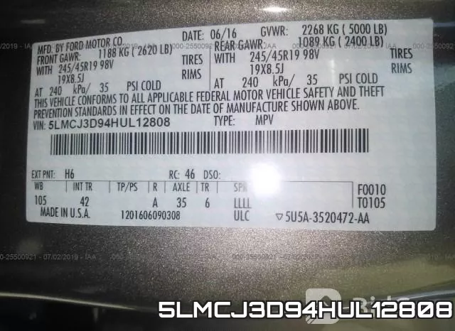 5LMCJ3D94HUL12808 фото 10