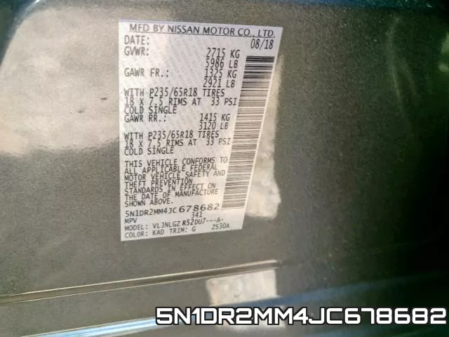 5N1DR2MM4JC678682 фото 2