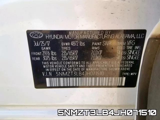 5NMZT3LB4JH071510 фото 2