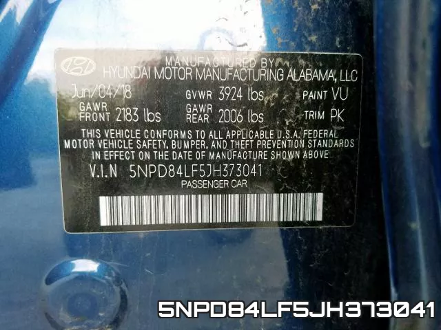 5NPD84LF5JH373041 фото 2