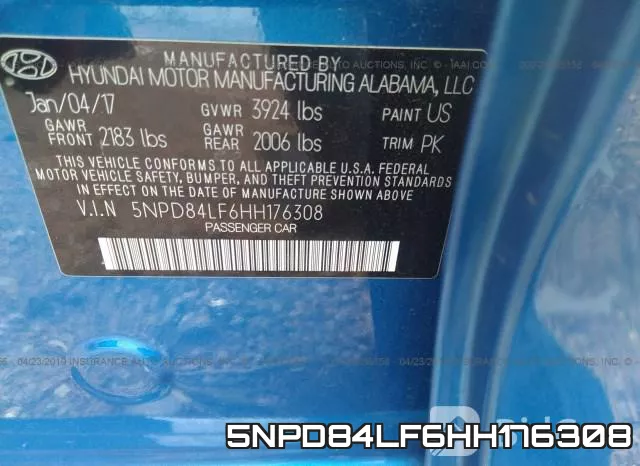5NPD84LF6HH176308 фото 10