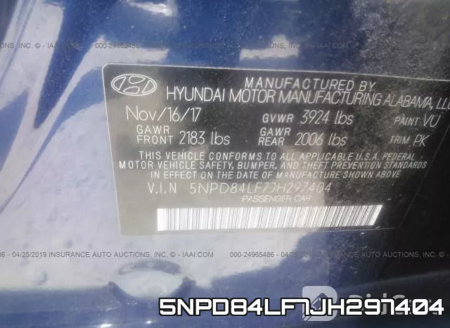 5NPD84LF7JH297404 фото 10