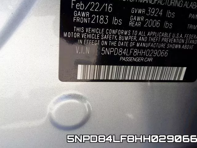 5NPD84LF8HH029066 фото 2