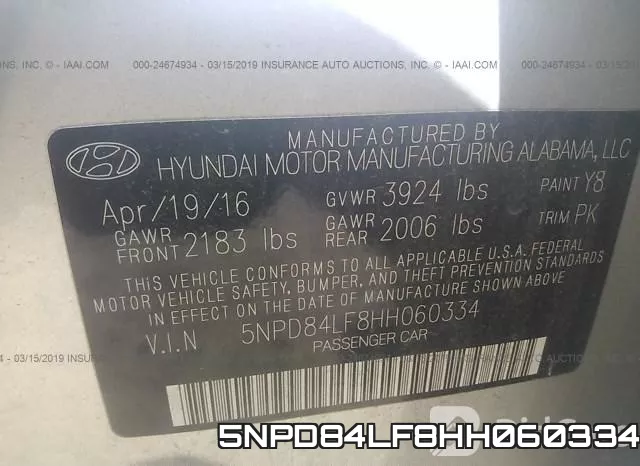 5NPD84LF8HH060334 фото 10