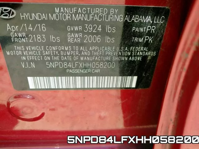 5NPD84LFXHH058200 фото 2