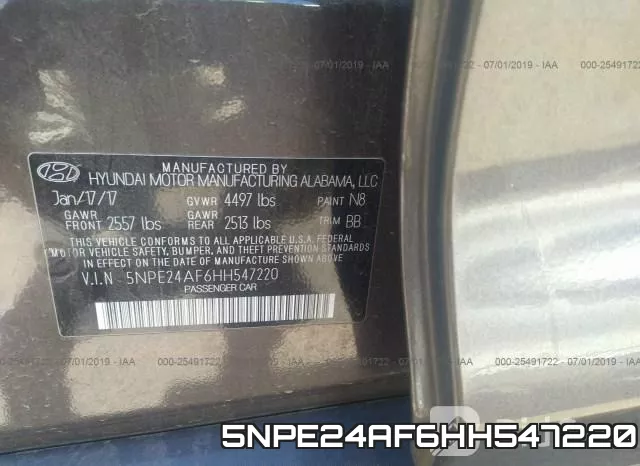 5NPE24AF6HH547220 фото 10