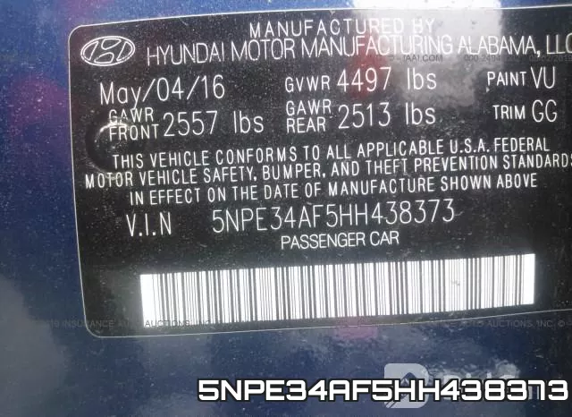 5NPE34AF5HH438373 фото 10