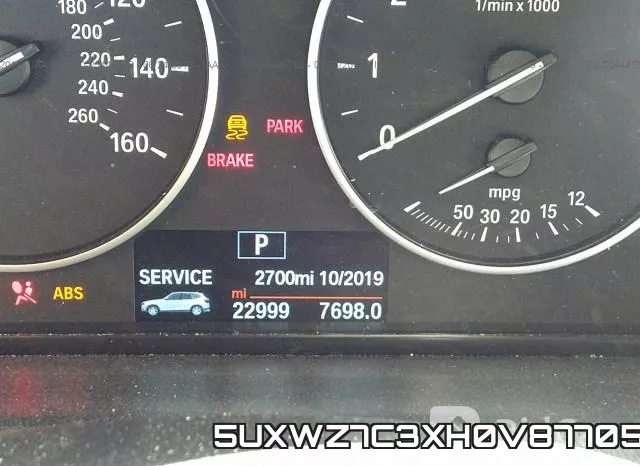 5UXWZ7C3XH0V87705 фото 8