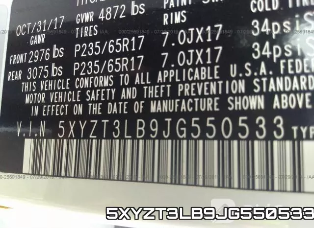 5XYZT3LB9JG550533 фото 10