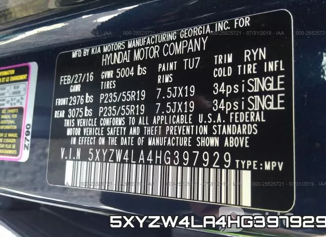 5XYZW4LA4HG397929 фото 10