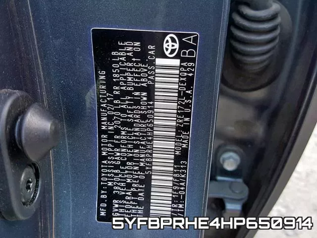 5YFBPRHE4HP650914 фото 2