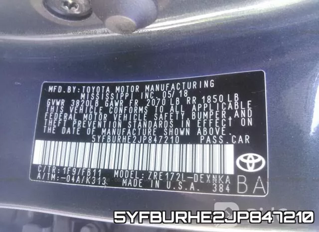 5YFBURHE2JP847210 фото 10