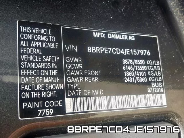 8BRPE7CD4JE157976 фото 2