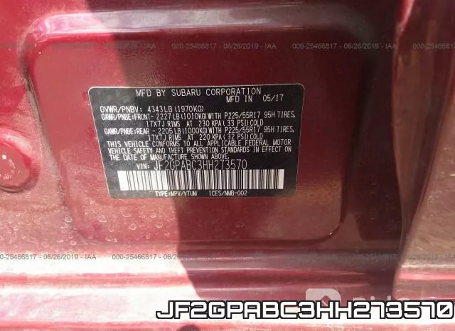 JF2GPABC3HH273570 фото 10