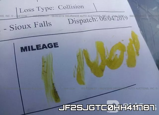 JF2SJGTC0HH411787 фото 8