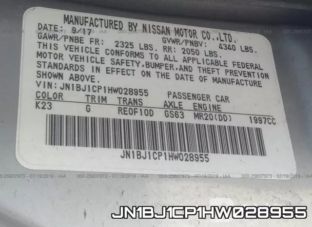 JN1BJ1CP1HW028955 фото 10