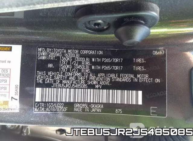 JTEBU5JR2J5485085 фото 10