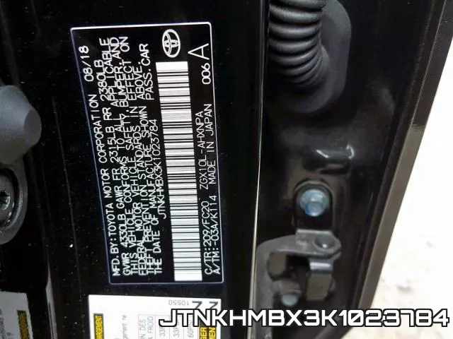 JTNKHMBX3K1023784 фото 2