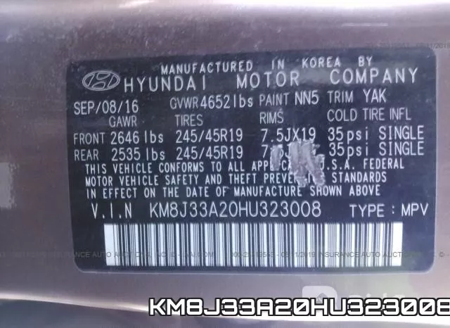 KM8J33A20HU323008 фото 10