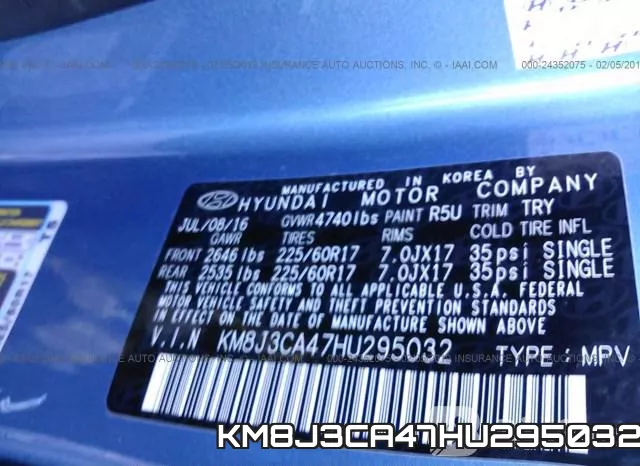 KM8J3CA47HU295032 фото 10