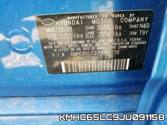 KMHC65LC9JU091158 фото 2