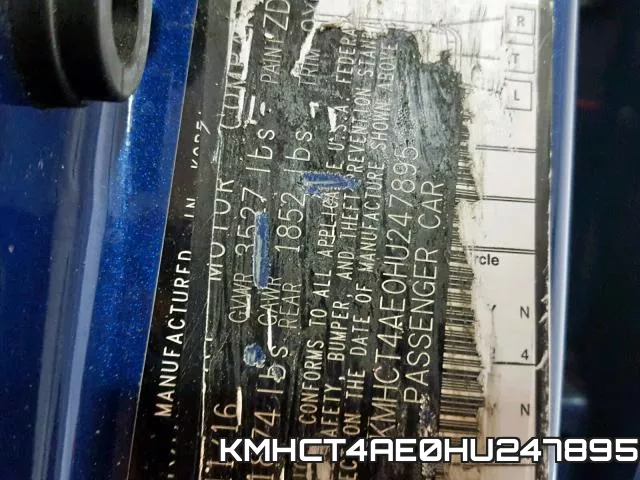 KMHCT4AE0HU247895 фото 2