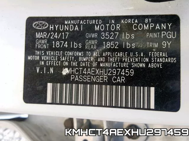 KMHCT4AEXHU297459 фото 2