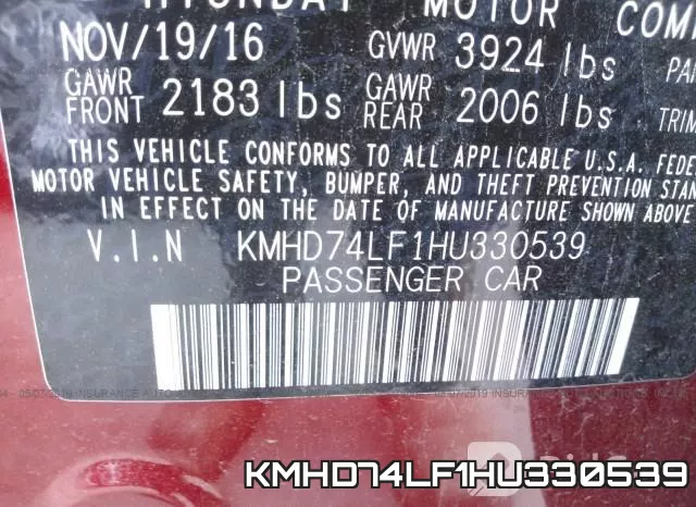 KMHD74LF1HU330539 фото 10