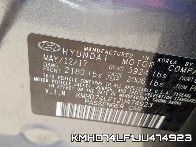 KMHD74LF1JU474923 фото 2
