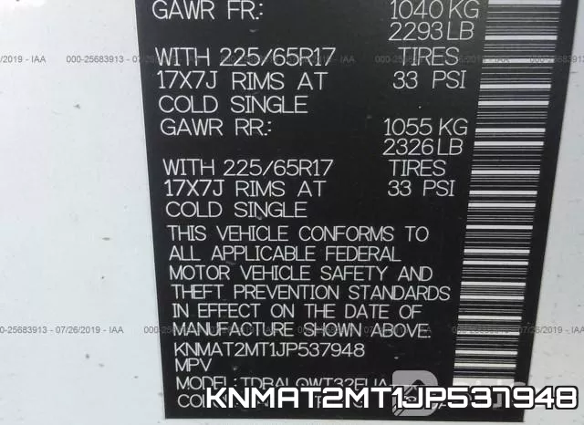 KNMAT2MT1JP537948 фото 10
