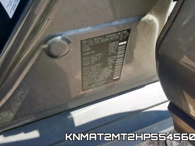 KNMAT2MT2HP554560 фото 2