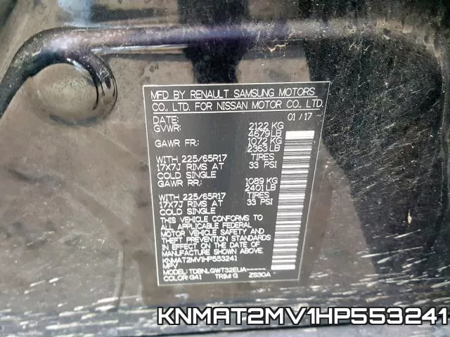 KNMAT2MV1HP553241 фото 2